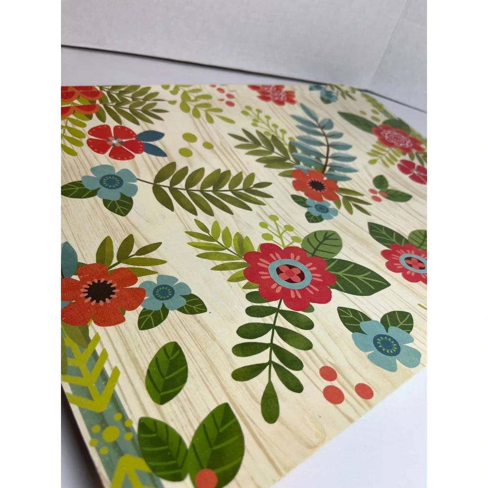 Vintage Y2K Conimar Woodland Owl Reversible Placemats Set/6 Microban Made in USA